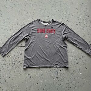 Nike Ohio State Gray Long Sleeve Tee